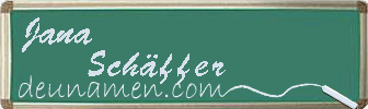 Jana Schäffer Visitenkarte